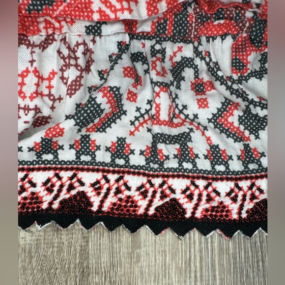 Rococo Sand Bedeck Mini Skirt In Red Black White Print XS - Picture 11 of 13